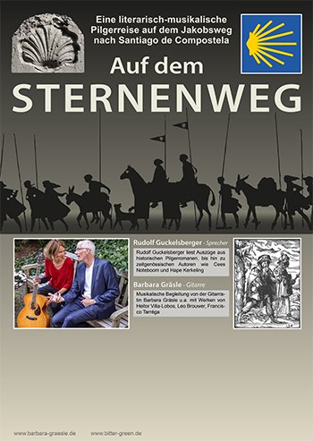 Plakat Sternenweg - Barbara Gräsle und Rudolf Guckelsberger